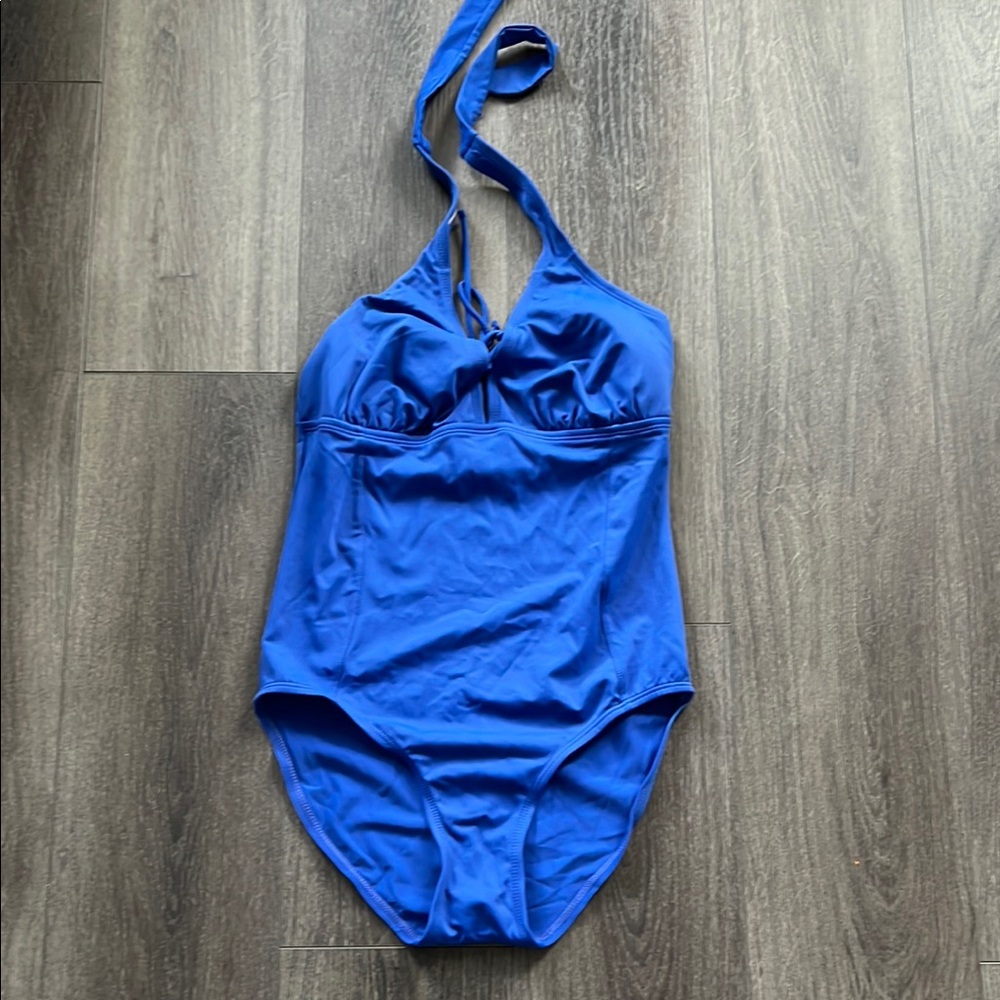 Royal Blue islander One Piece Swimsuit bathing suit 8